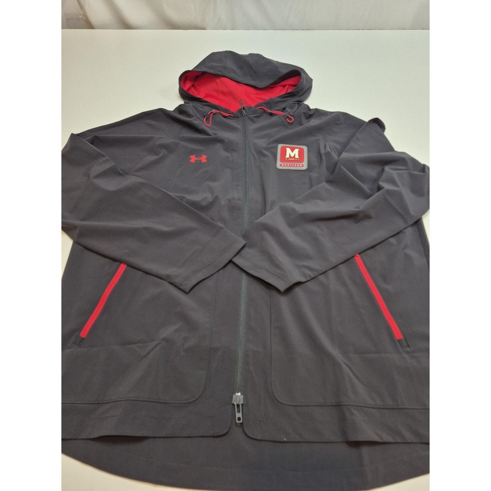 Maryland Terrapins Jacket Men's 3XL Gray NCAA Basketball Under Armour Team Issue
